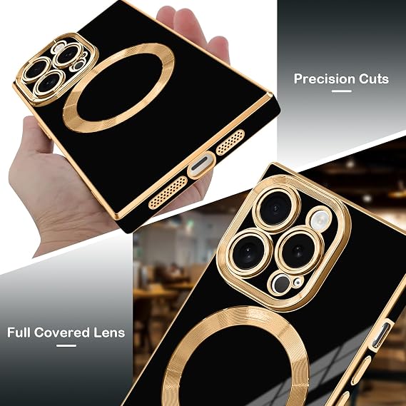 Slim Magnetic for iPhone 14 Pro Case Rectangle Black