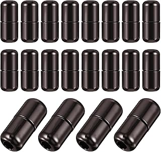 20Pcs Elastic Shoe Laces For Adults, Shoe Lace Tie Locks, Shoelace For Sneakers Adults, Shoelace Locks Buckle, Aluminum Elastic No Tie Shoes Turnbuckle, Easy Install Metal Buckle