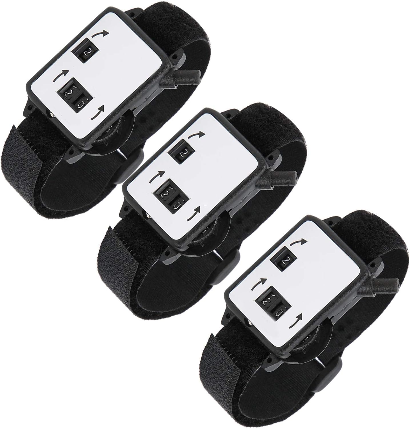 Dioche Score Counter Watch - Manual Stroke & Keeper with Plastic Construction, Compact Wrist Scorer for Golfers, PocketFriendly 3Pcs Set