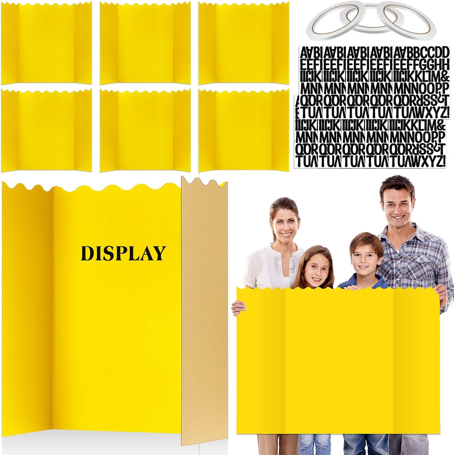 10 Pack Presentation Board Trifold Poster Board Tri Fold