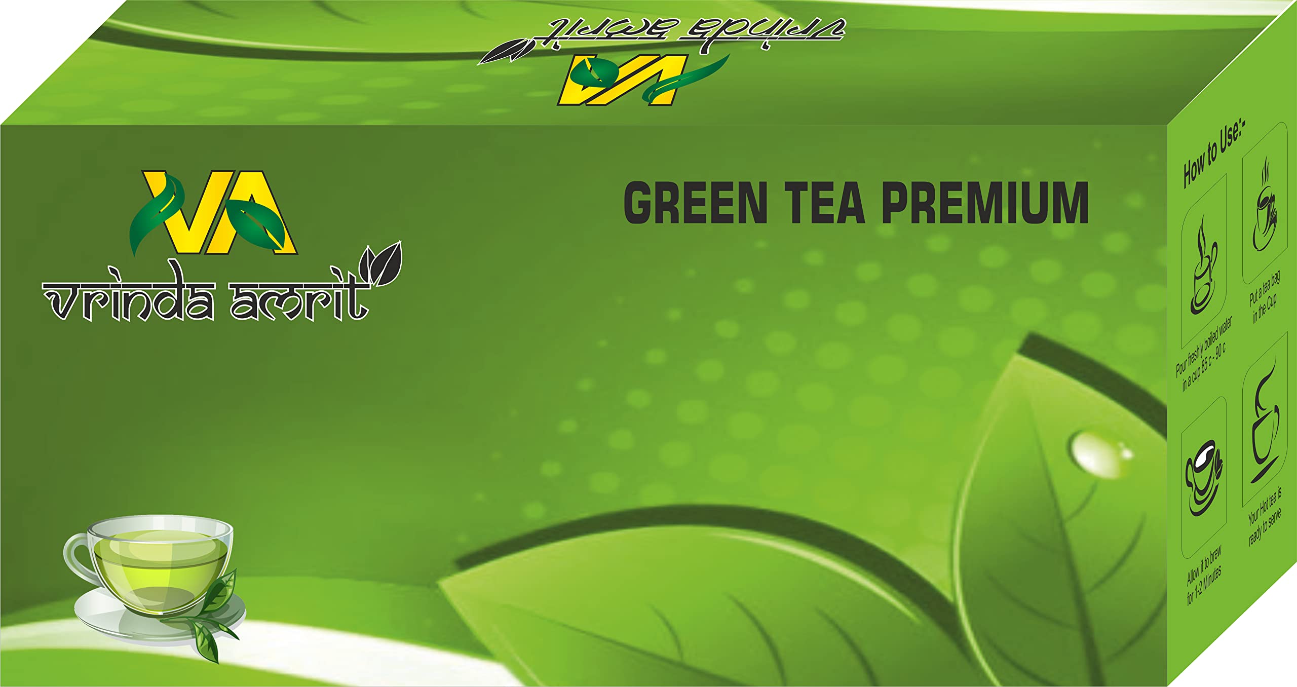 Vrinda Amrit Green Tea | Natural Flavour - 200 gm