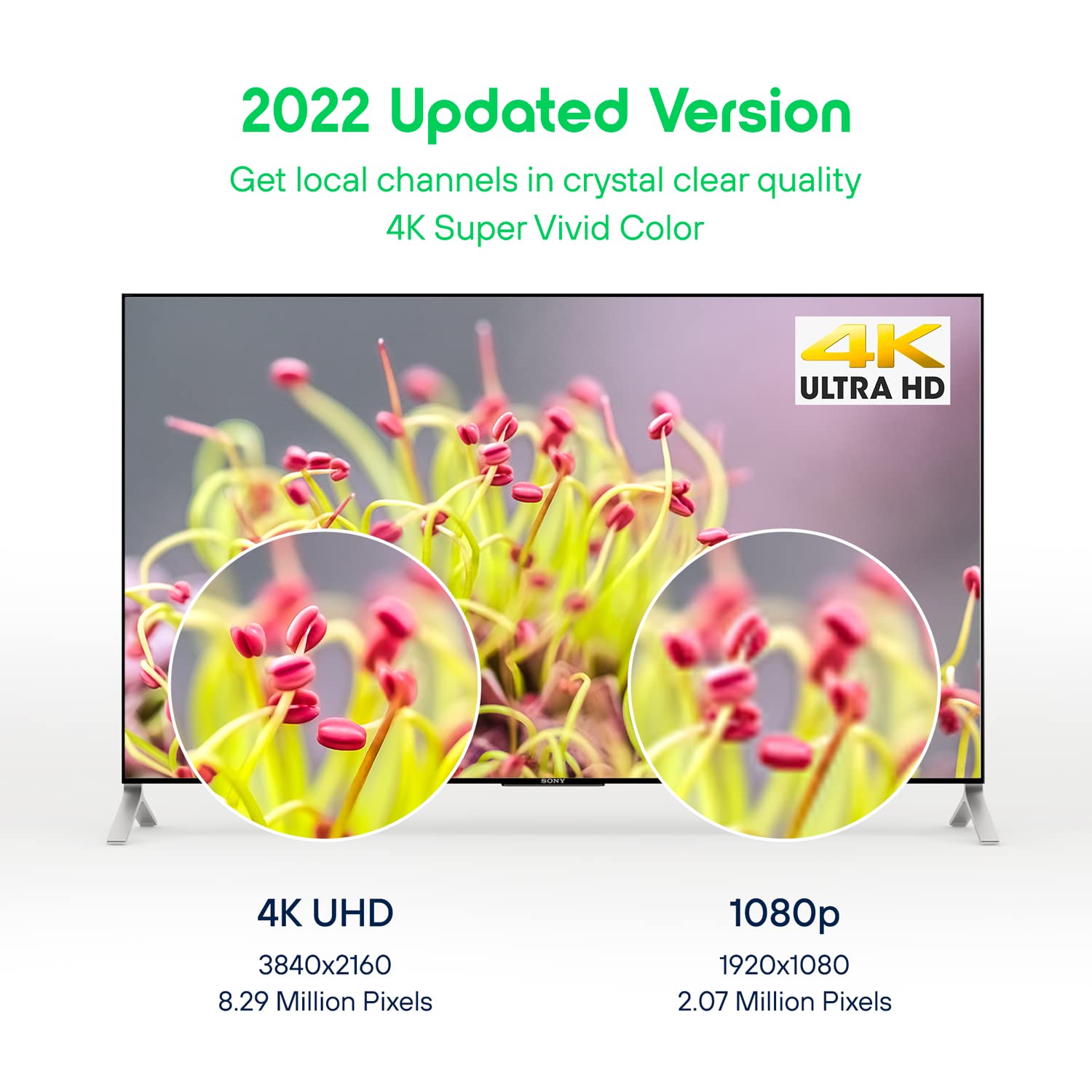 Discount [2022 Model] Digital Amplified Indoor Tv Antenna – Powerful Best Amplifier Signal Booster 290+ Miles Range Support 8K Full HD Smart and Older Tvs with 9.8ft Coaxial Cable, Unique Tv Accessories