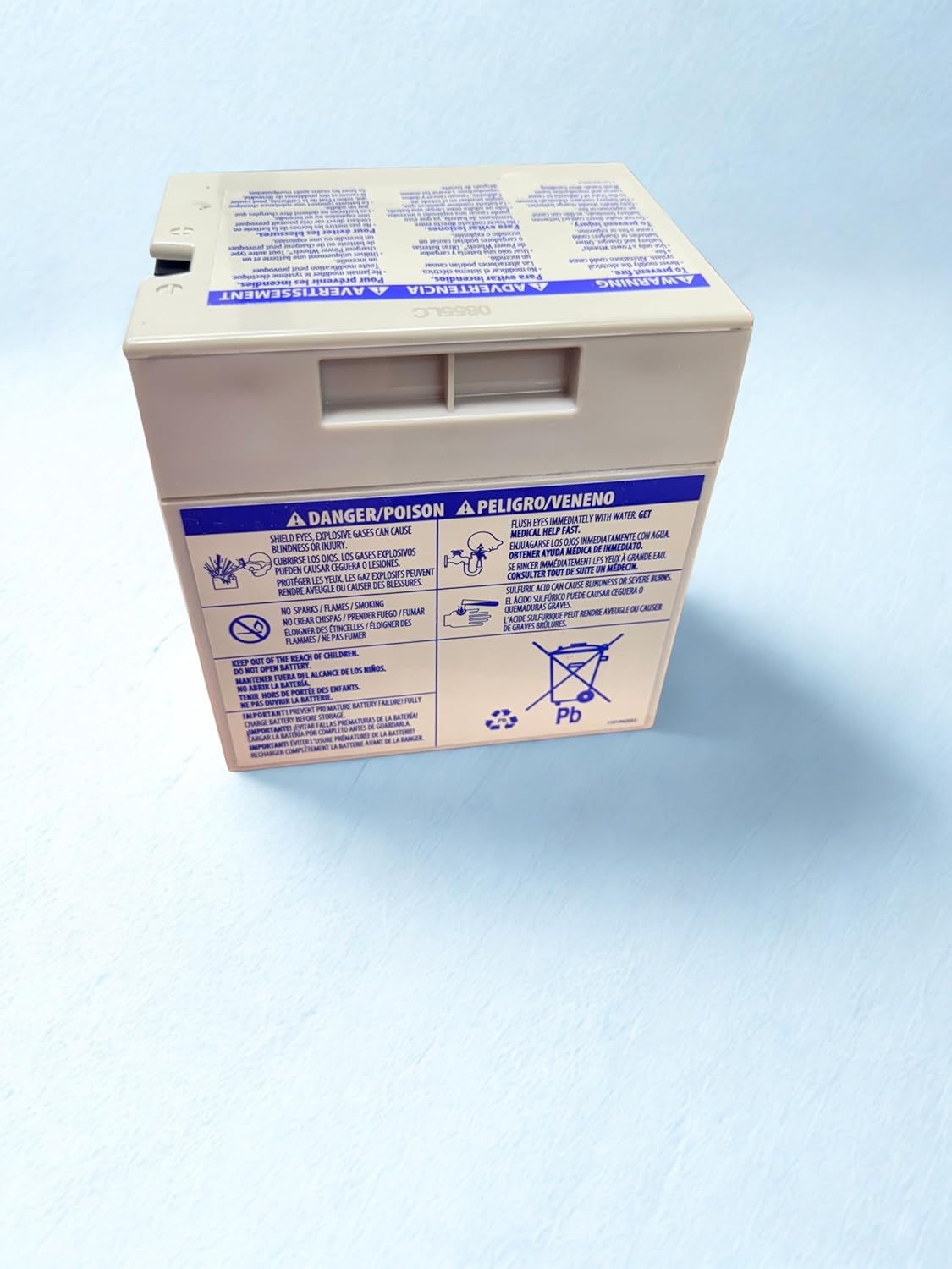 Power Wheels Gray 12V 12Ah Battery, Rechargeable Replacement