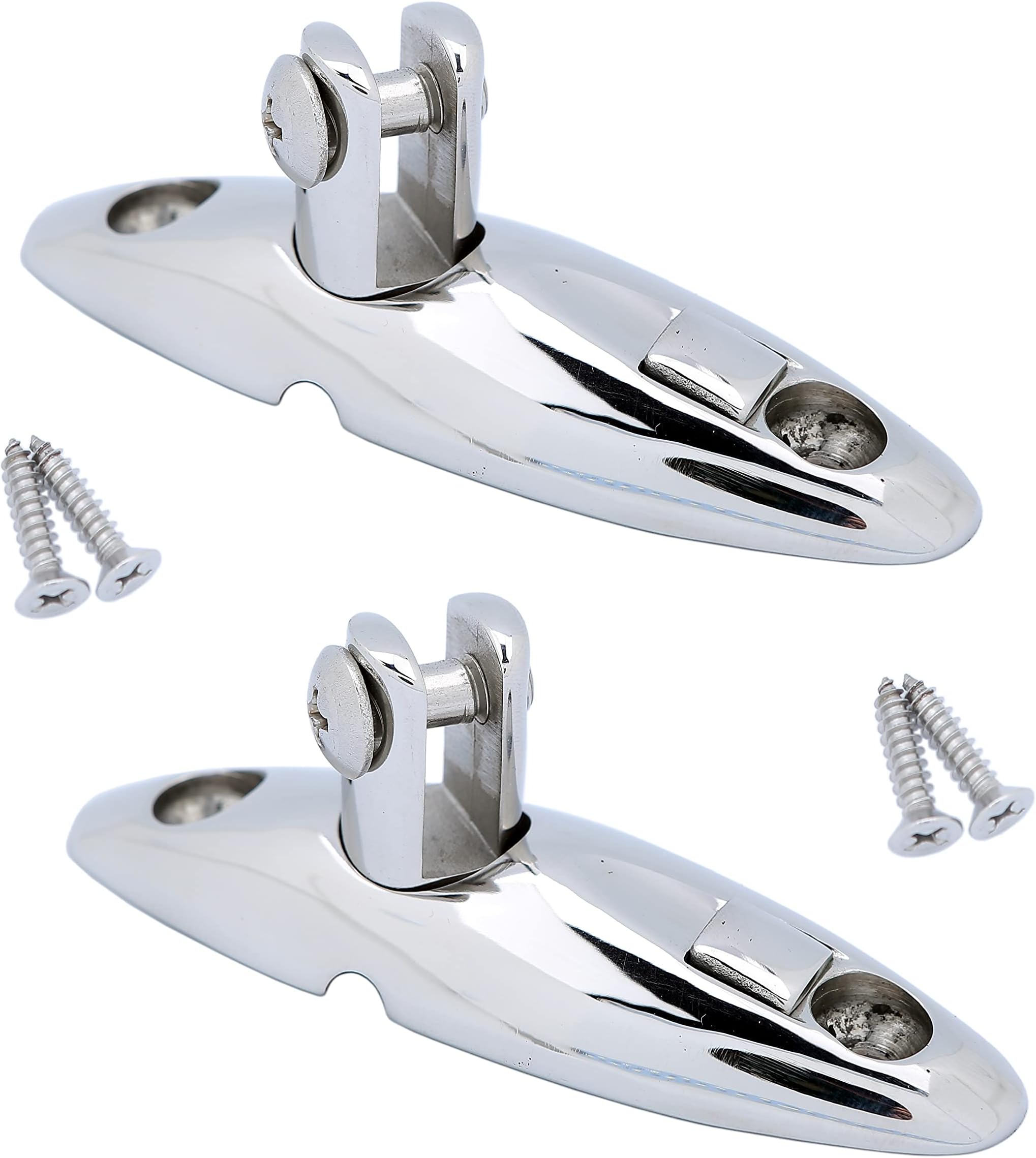 Thorn Boat Bimini Top Quick Release Swivel Deck Hinge Side Mount 316 Stainless Steel Pair