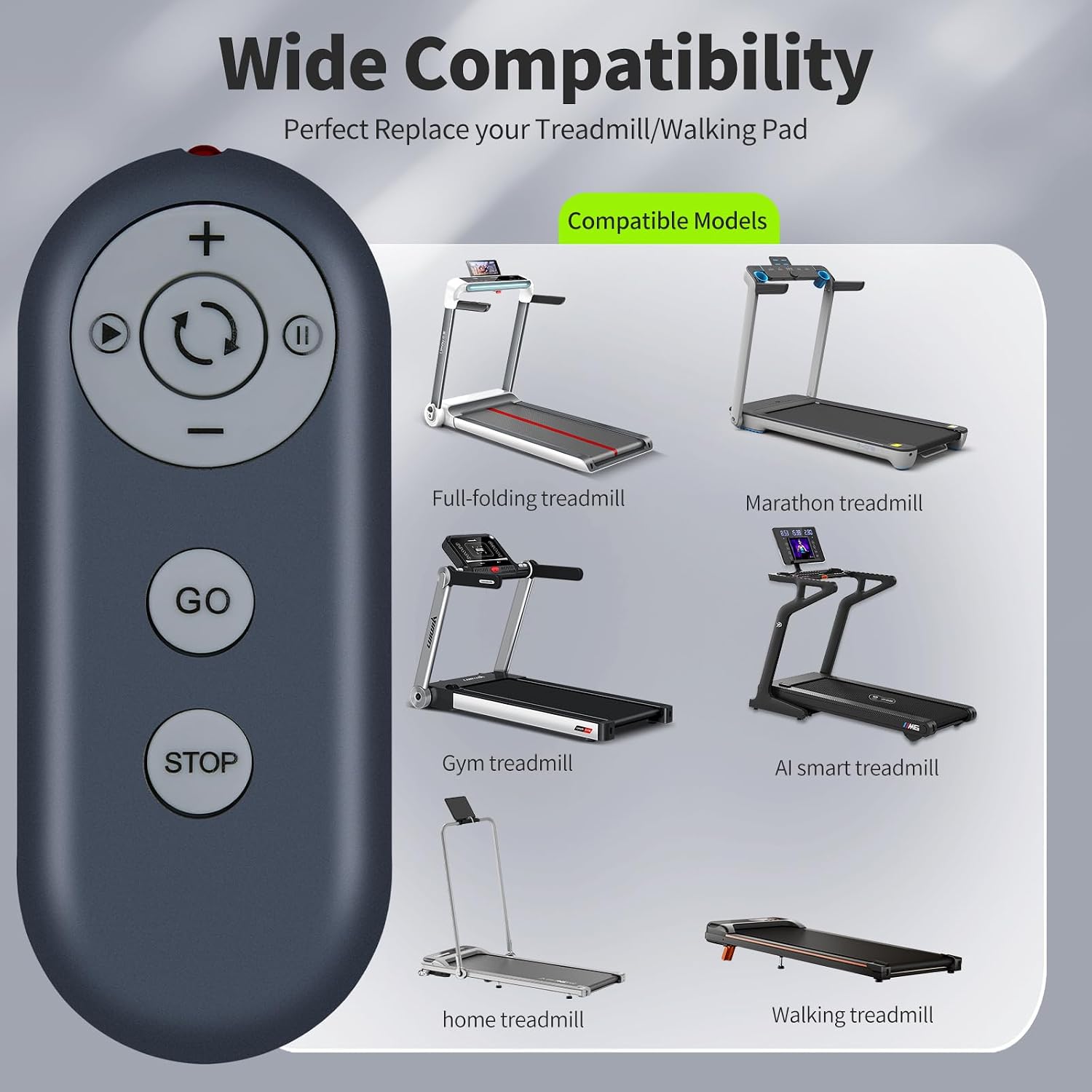 Replacement Remote Control Compatible with UMAY 512 Walking Pad, 512N Under Desk Treadmill, P1 Small Treadmill