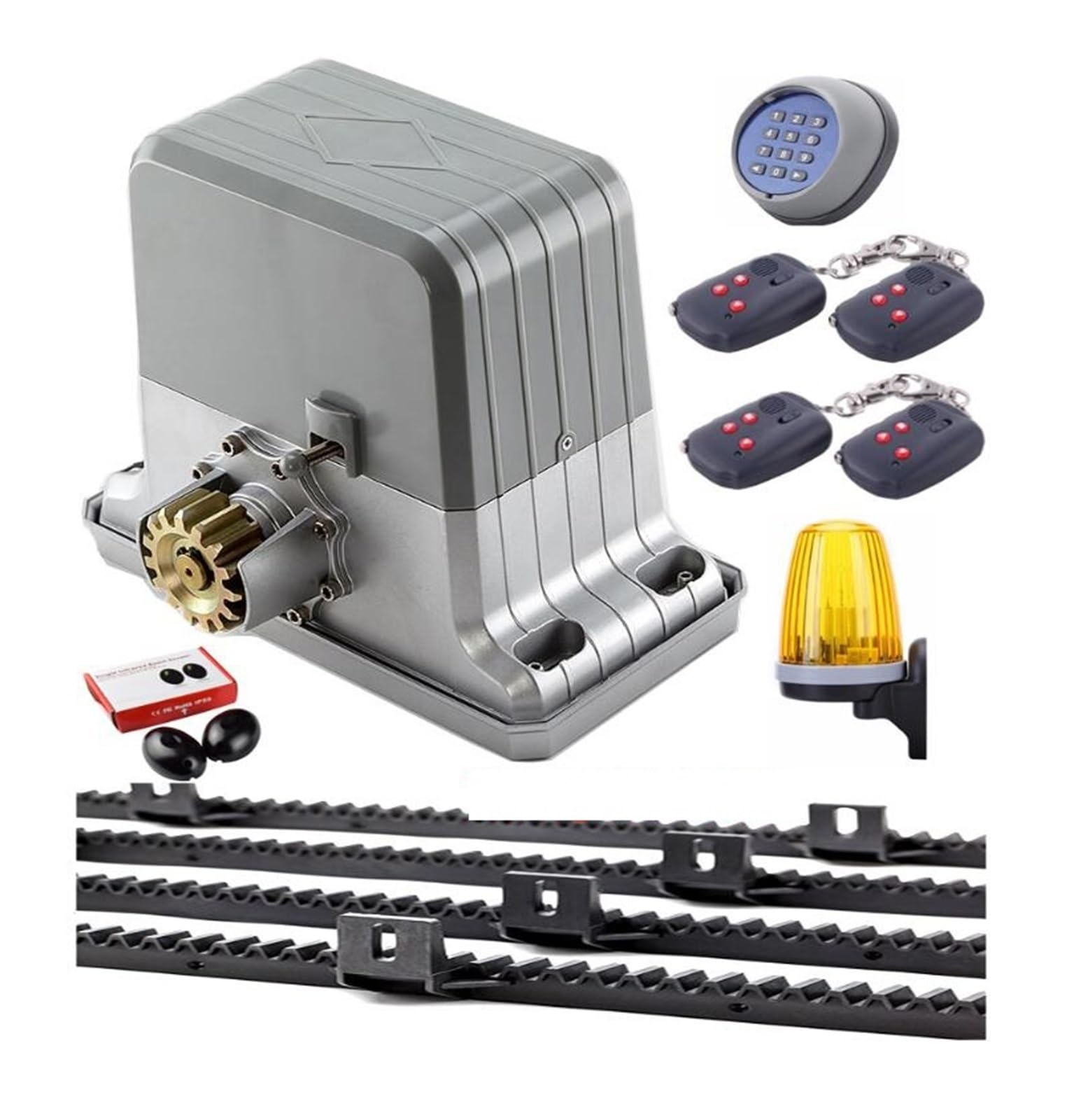 Automatic Gate Opener, DHL Free Waterproof Sliding Automatic Gate Opener 1800kg Motor Engine with 6m 7m 8m 9m Racks Optional(Kit11-7m)