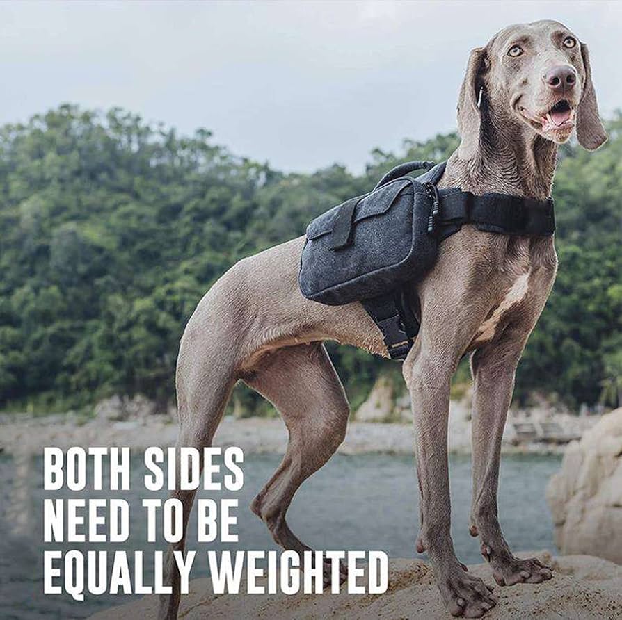 Zaino Da Sella Per Cani Medio/Grandi - Giubbino Da Escursionismo Con Tasche Laterali - Foto 8