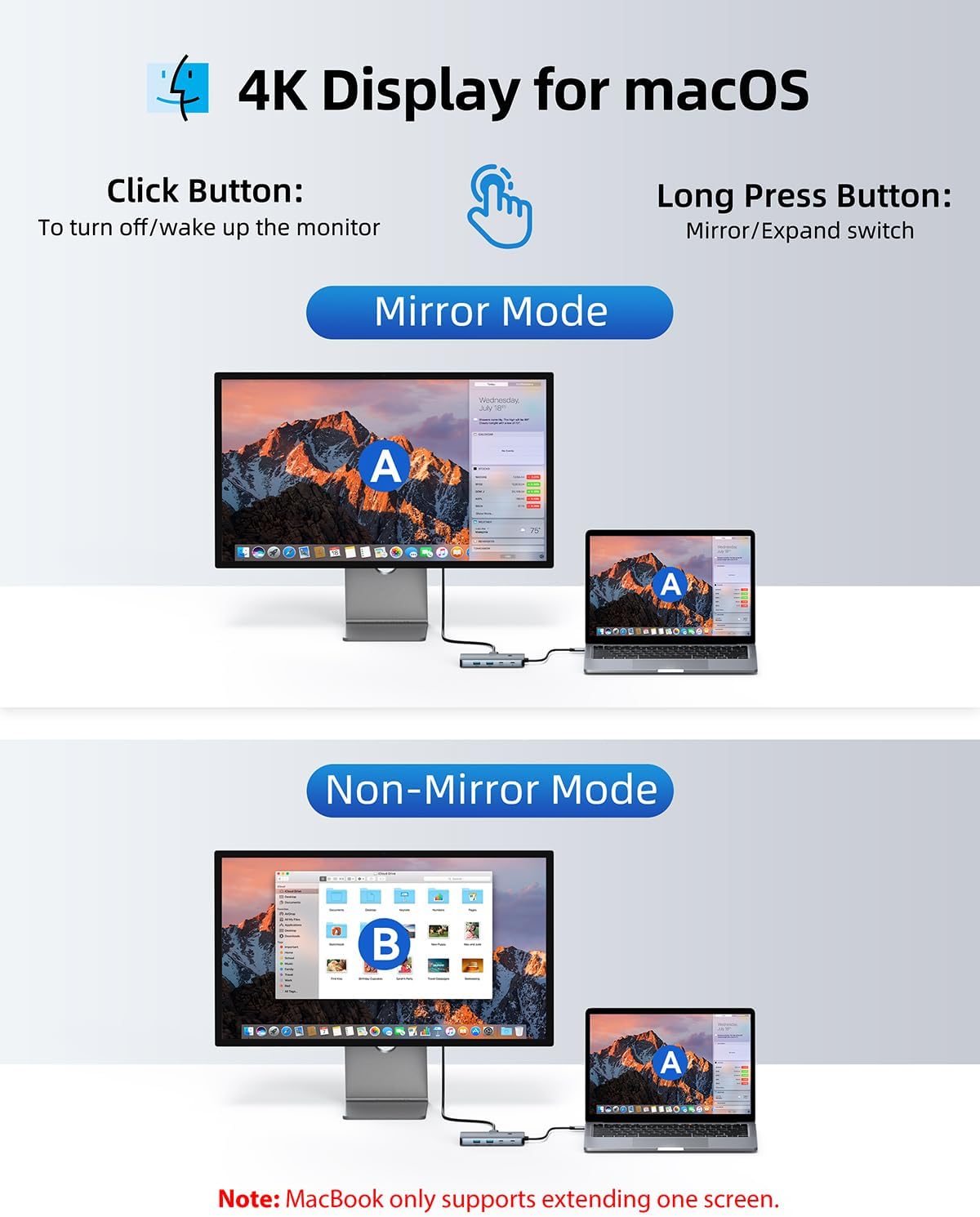 Laptop Docking Station 4 Monitors, 9 in 1, Dual HDMI+DP+VGA, 100W PD, 5Gbps, 3 USB C/A Ports, Ethernet, LIONWEI Docking Station Dual Monitor, USB C Hub for Dell/HP/Surface/MacBook