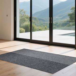 Cuttable Stair Treads Non-Slip Carpet Mat 39.37inX11.81in Indoor Stair Runners for Wooden Steps, Self-Adhesive Stair Rugs for Office and Living Room