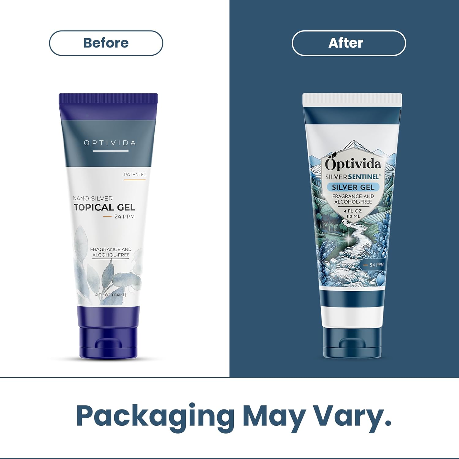 OPTIVIDA Colloidal Silver Gel for Wound Care, Natural Topical Skin Healing | Nano-Silver Topical Gel for Wounds, Burns, Rashes, Skin Irritations, Unscented