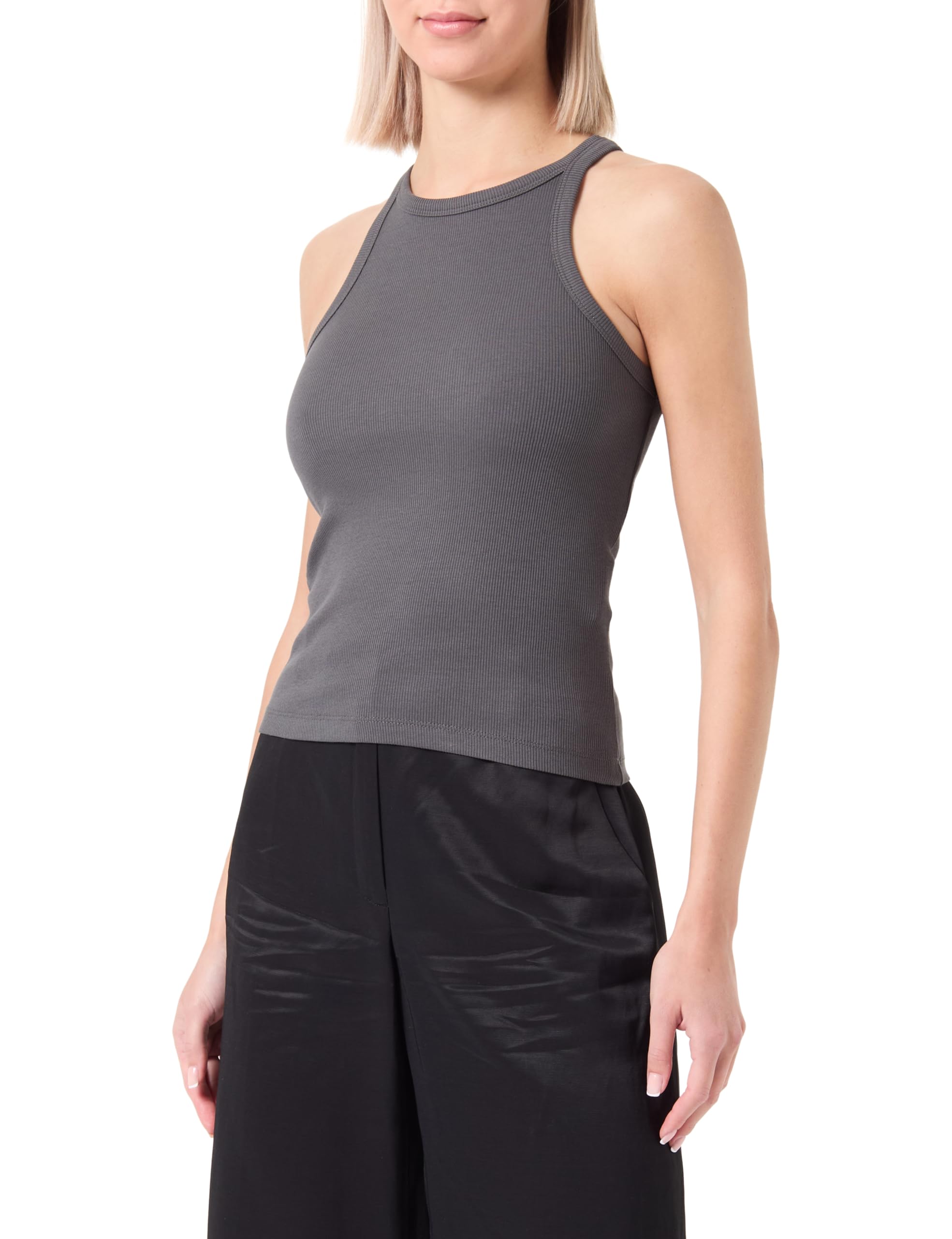 VERO MODA Women's Vmchloe Short Tank JRS Noos Top, Magnet, M