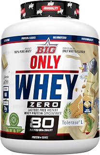 BIG - Proteinas Whey para Masa Muscular - Whey Protein Isolate - Proteína en Polvo Materia Prima Premium Sin Grumos, Baja en Lactosa, Sin Azúcar Añadido (2Kg, Mowgly White Choco)