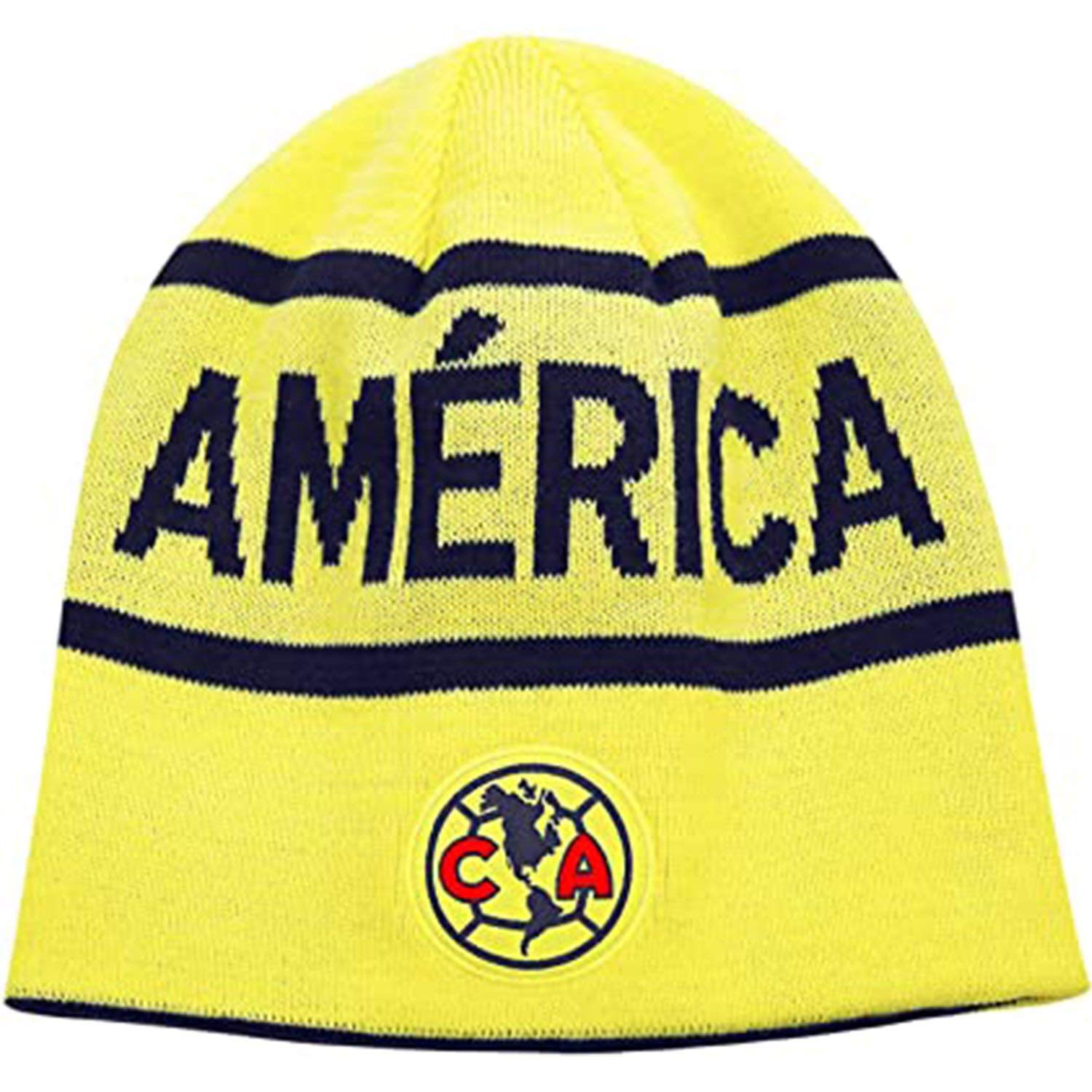 Icon Sports Unisex Adult Knit Warm Hat Mexicana De Fútbol Asociación Casual Active Sports Soccer Reversible Acrylic Beanie (CA46BN, One Size)