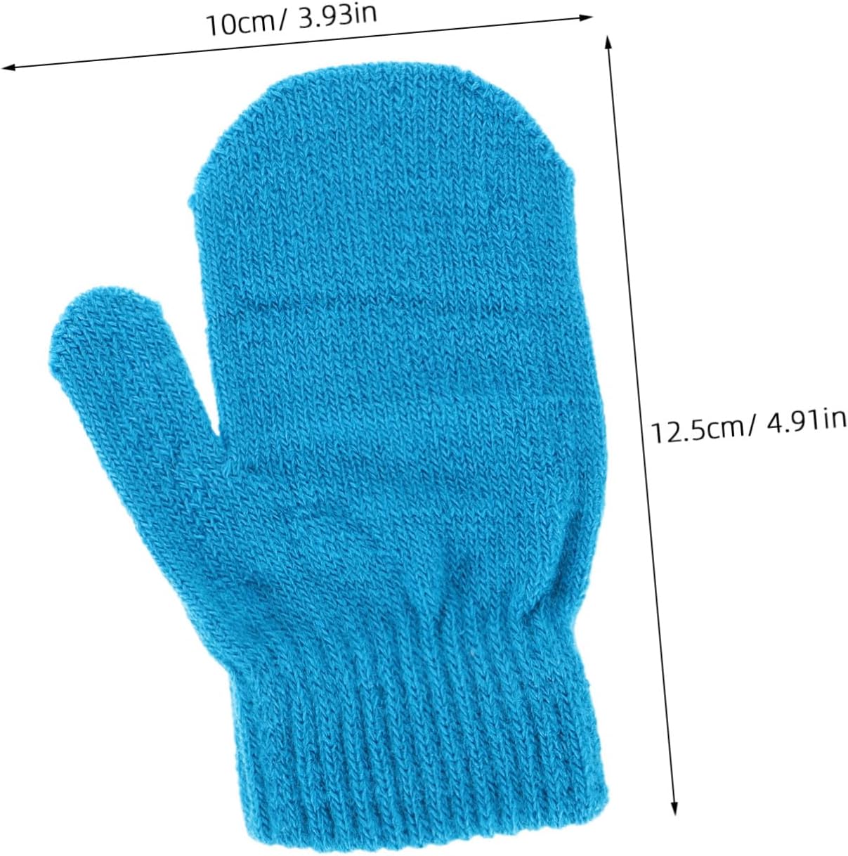 Boy Girl Gloves Extra Thick Mittens for Boy Girl Warm Knitted for Cold Weather Stylish Solid Color Design for Boys and Girls