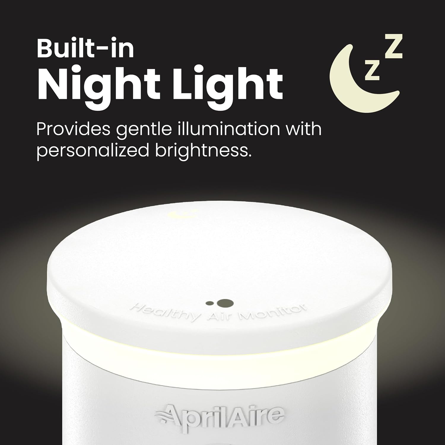 AprilAire ZAWTHCPV Smart Indoor 5-in-1 Wi-Fi Air Quality Monitor (CO2, VOC, PM 2.5, Particulate Matter, Humidity and Temperature), App Controlled IAQ Monitor for Home Air Quality Sensor