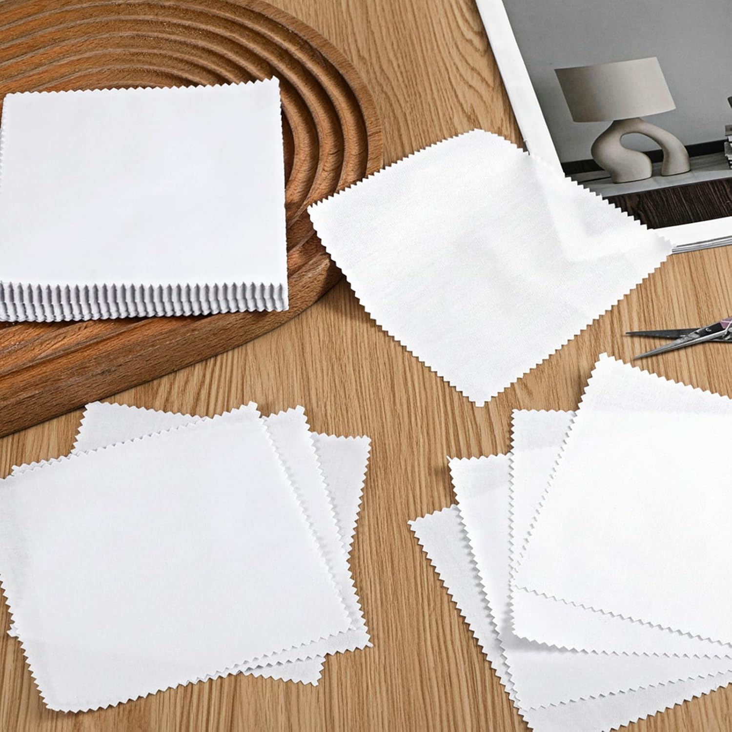 100 Pack 10-inch Cotton Fabric Squares, 10″ Precut Quilting Fabric Bundles, Solids White Charm Pack, for DIY, Beginners, Sewing, Craft