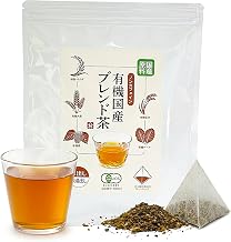 Sanei Organic Japanese Blend Tea Bags, 0.1 oz (4 g) x 30 Packets, Caffeine-Free, Healthy Tea, Domestically Produced, Cold Brew, Hot Water, JAS Certified Organic