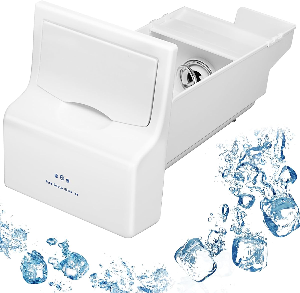 Upgraded 241860803 Refrigerator Ice Bucket Assembly Compatible with Frigidaire Ice Maker Replacement Ice Bin Container Parts AP4300918 LFSS2612TF0 LFSS2612TE0 FFSS2615TS0 FFHS2611PFEA Ice Maker