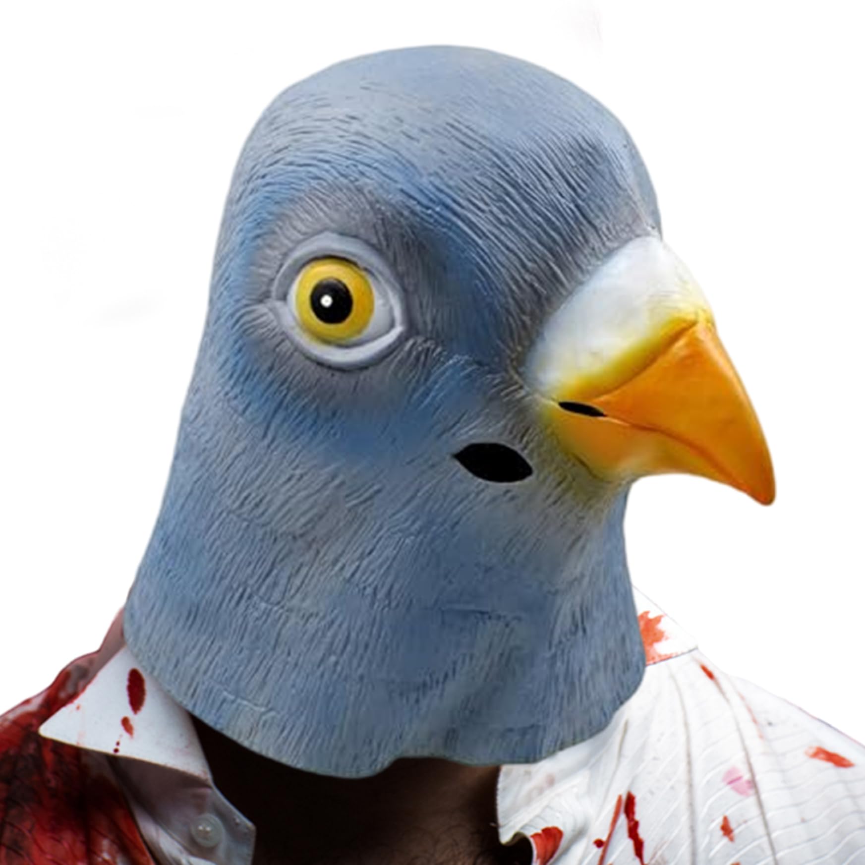 Pigeon Mask, Latex Bird Mask With Air Holes Full Head Pigeon Halloween Costumes For Halloween Costume Party Cosplay, Bird, Animal, Costumes