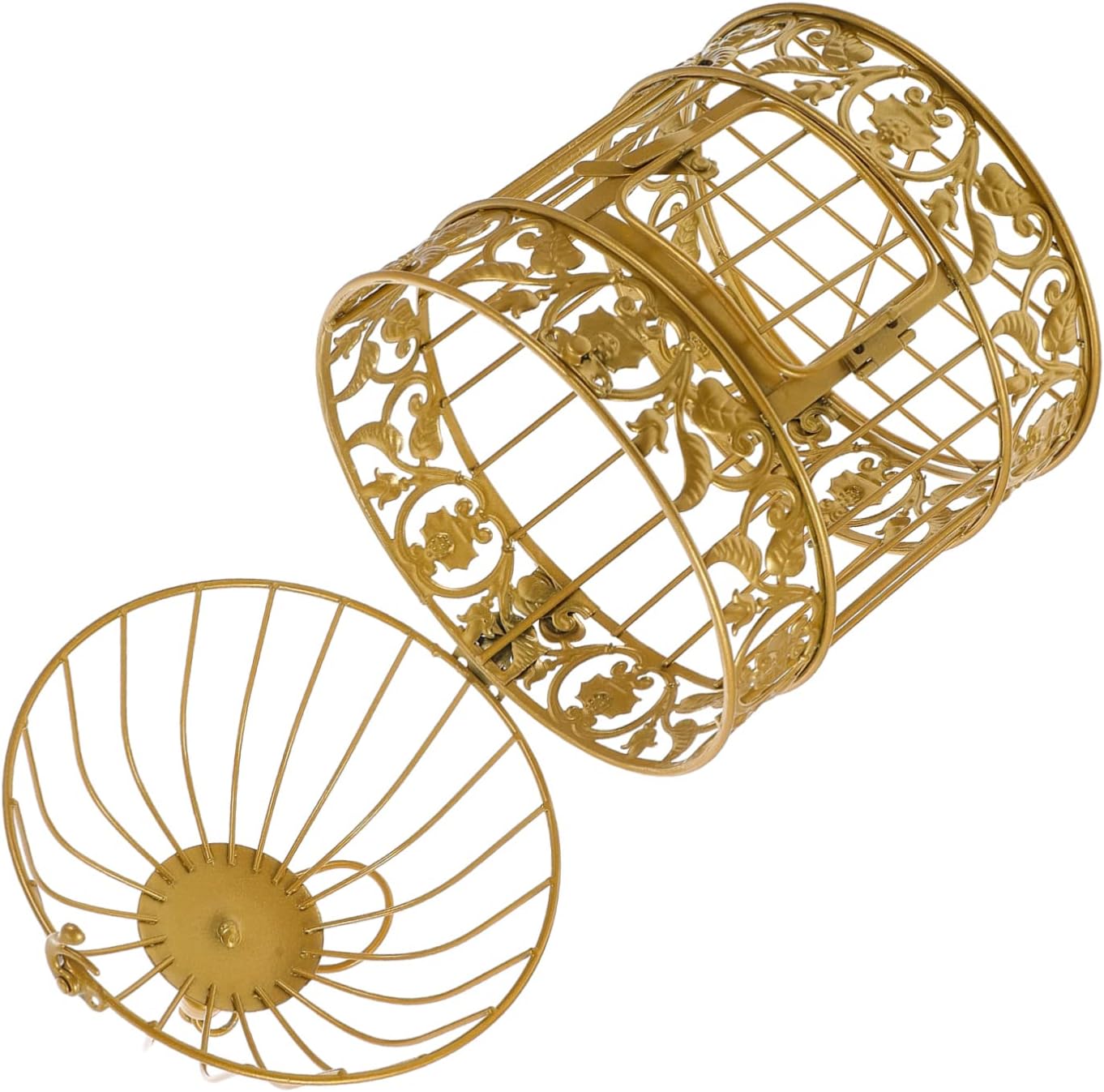 Decorative Birdcage Ornament for Wedding Hollow Iron Cage Flower Container Chic Centerpiece for Parties and Home Decor Elegant Design