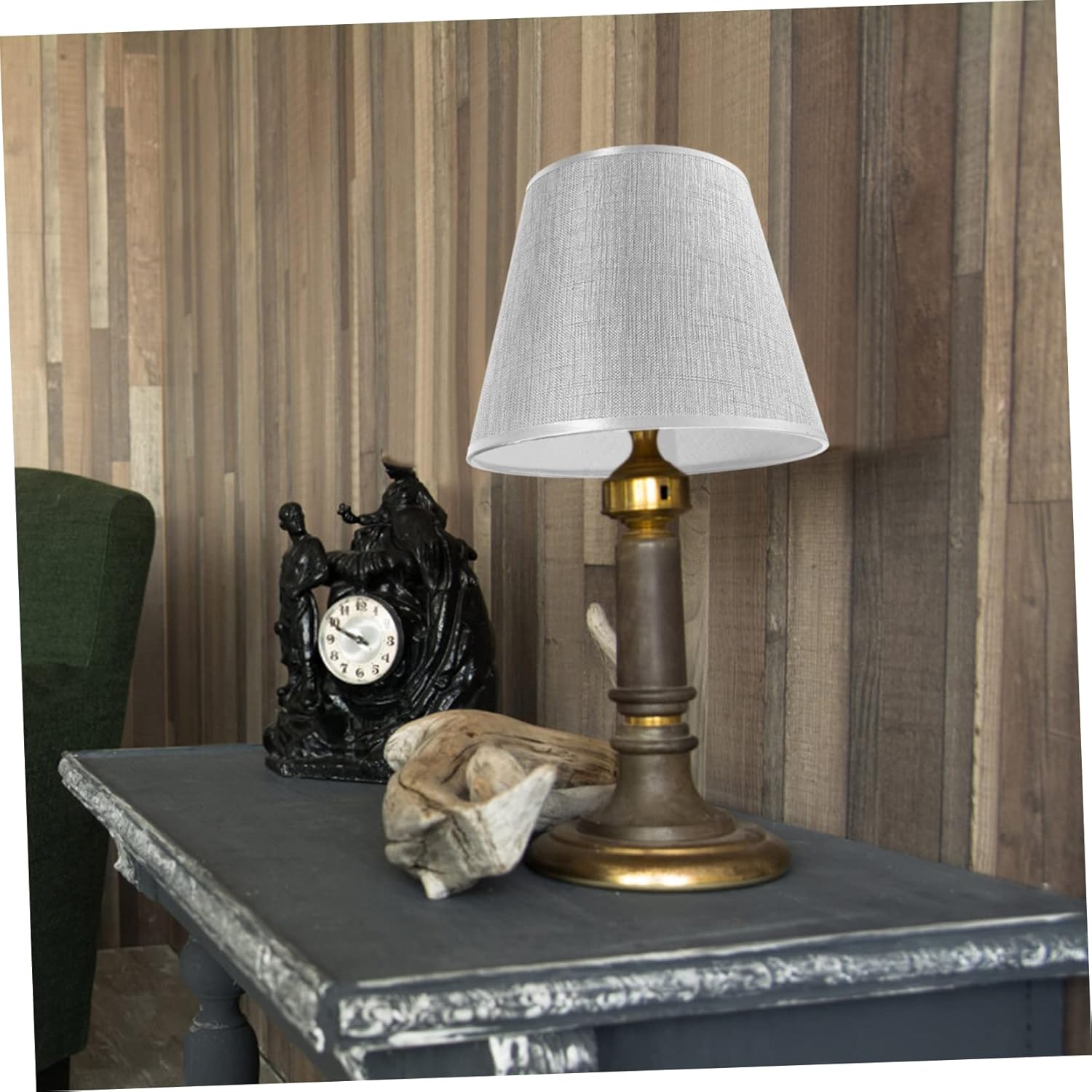 E27 Desk Lamp Cover Large Fringe Lampshade Light Shade Cover for Table Lamp Easy Install Bedside Lampshades