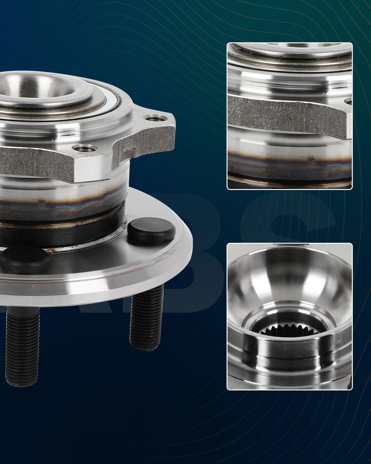 SCITOO Wheel Hub Wheel Bearing Assembly Rear 512369 fit Fits for Chrysler 300 2009-2014 Fits for Dodge Challenger 2008-2014 Fits for Dodge Charger 2009-2014 Wheel Hub Bearing Assemblies 2pcs