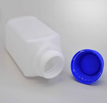 Plasteo 10x 1000ml Weithalsflasche – HDPE, Lebensmittelecht, BPA-frei, UN-zugelassen – Für Chemikalien, Lebensmittel, Farben – Made In Germany