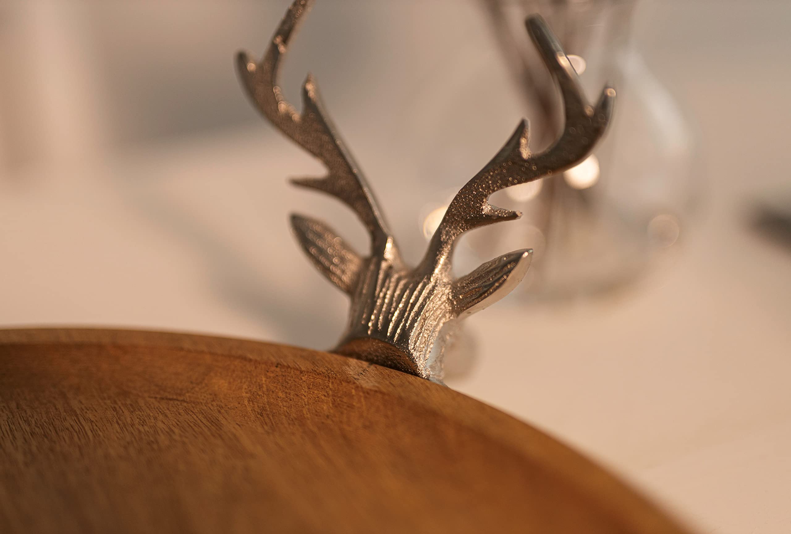 Set Di 3 Perni Decorativi Per Candele Marco Paul A Forma Di Cervo, In Metallo Dorato, Riutilizzabili, Per Decorazione Casa E Regali