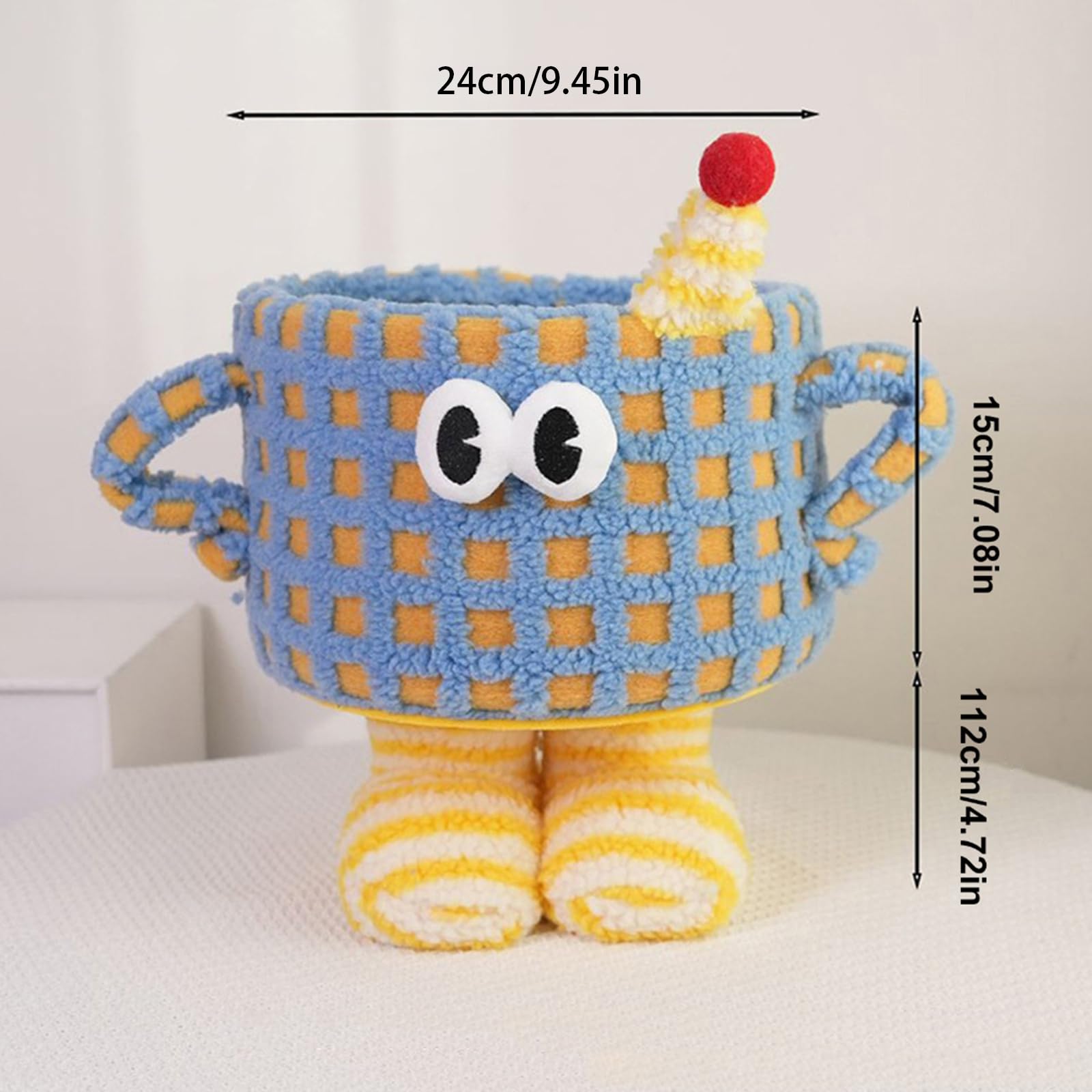 Organizador Funcional de Cesta de Almacenamiento con Cuerda de algodón para Sala de Estar, Cocina y guardería, Necesita diseños Divertidos y Divertidos