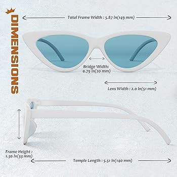 Occhiali Da Sole Donna Stile Gatto Anni '90 - Protezione UV400, Telaio PC Leggero E Resistente - Foto 13