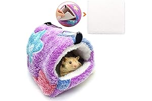 Warm Hamster Plush Hideout Bed for Small Animal Sleep