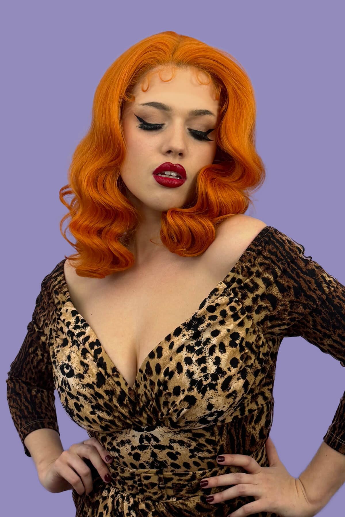 Ginger pinup lace front wig: Lula ginger #ginger