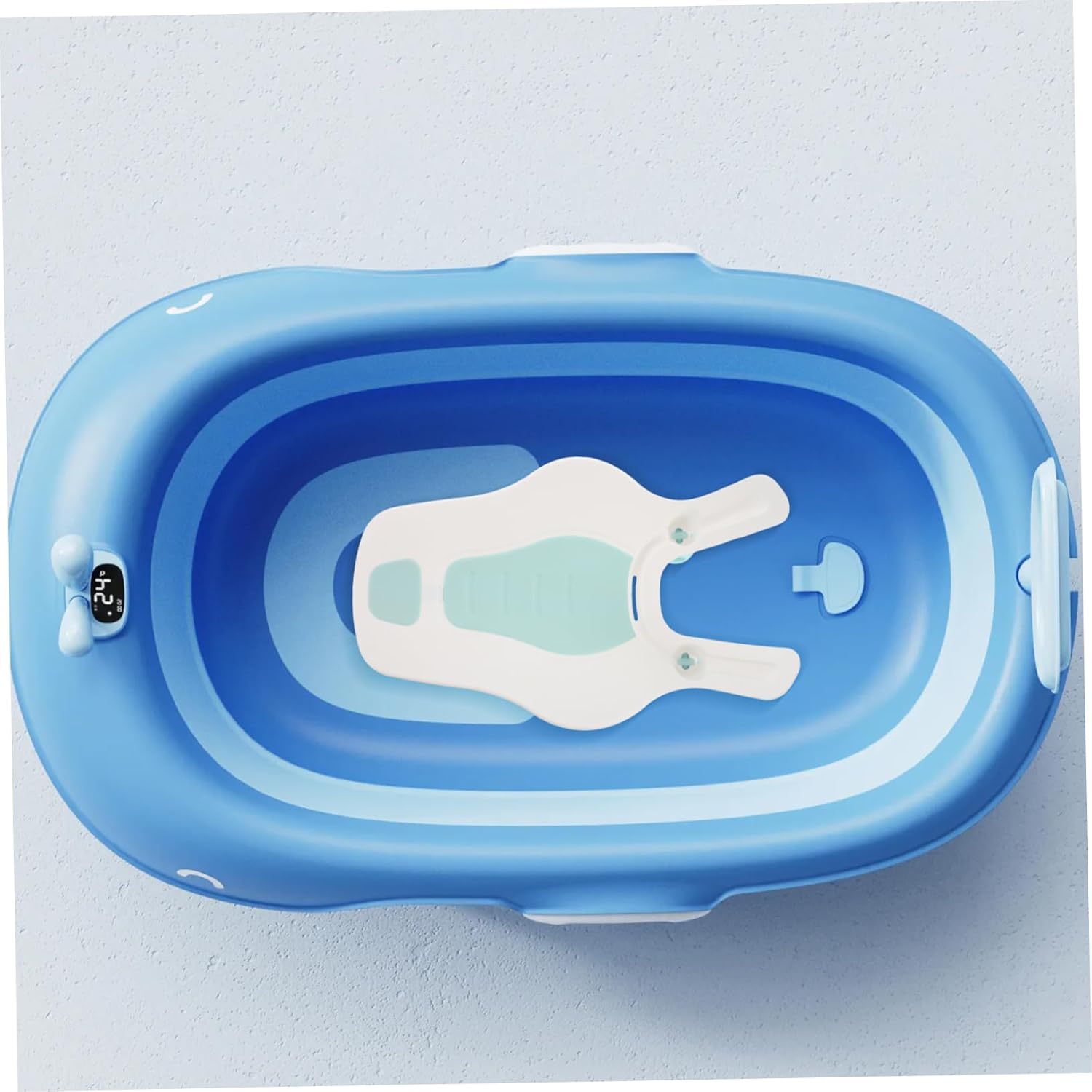 VICASKY Boy Girl Bath Tub Seat for Newborn Boy Girl Bath Cushion Non-slip Height Adjustable Design