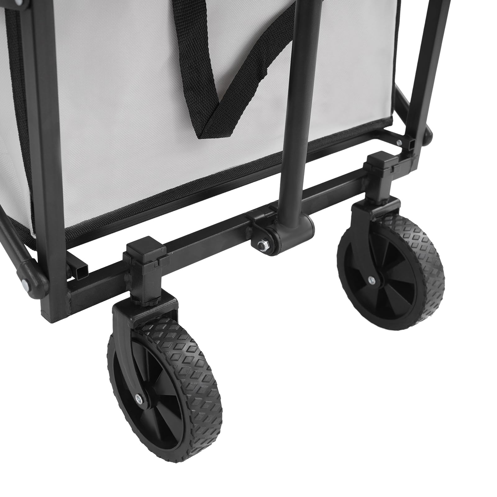 Carro de mano portátil plegable, carrito de playa con ruedas grande y plegable, adecuado para alimentos, deportes, jardinería, compras, camping, carrito de mano