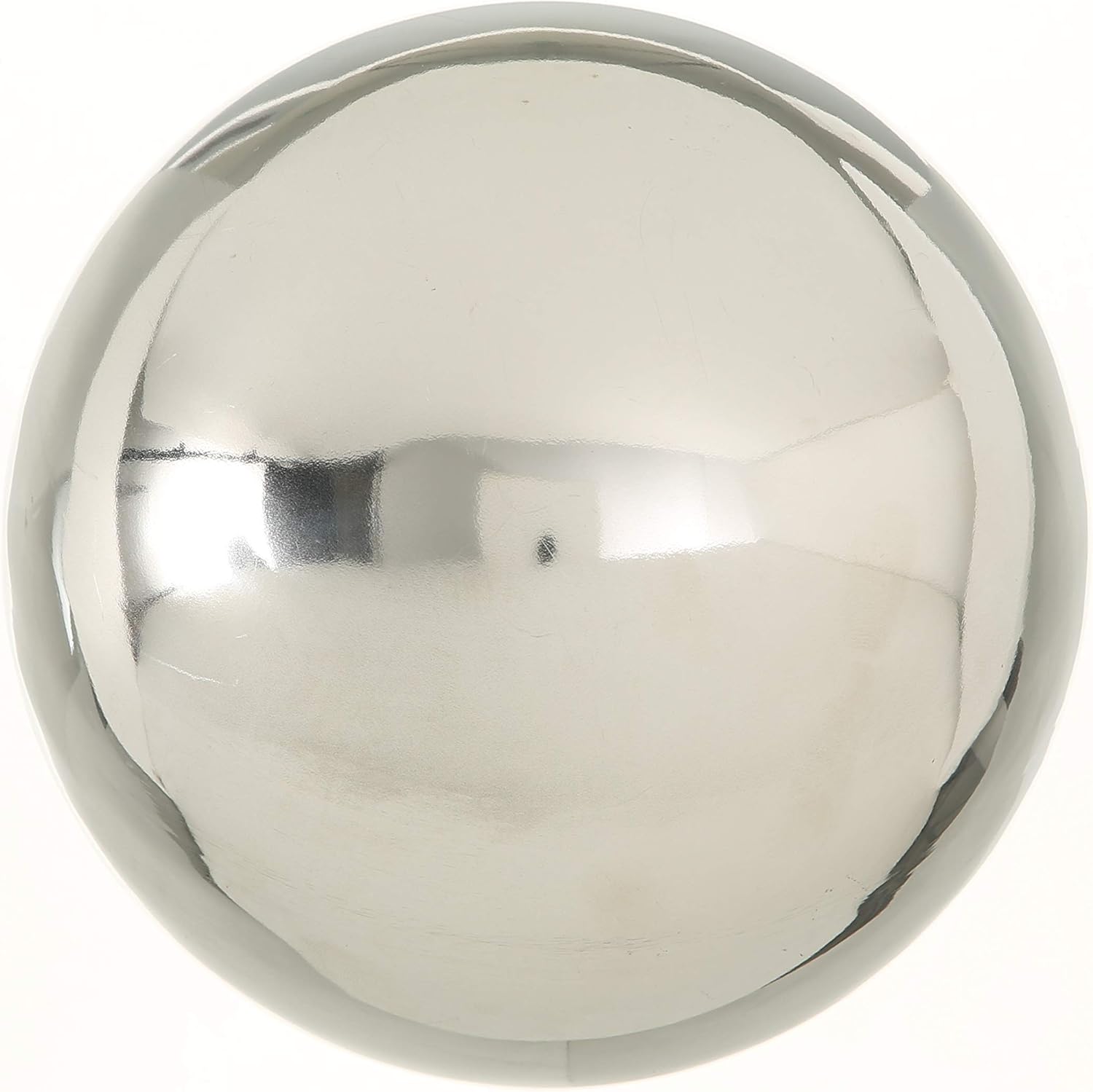 WHW Whole House Worlds Large Crosby Street Stainless Steel Gazing Ball for Homes and Gardens, 10.75 Inches Diameter, Mirror Globe