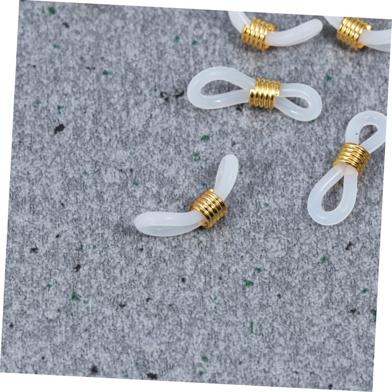 300pcs Gold Filled Chain Bulk Lanyard Accessories Men Eyeglass Chain for Glasses Silicone Ring Fixing Holder