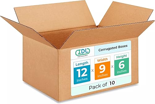 Miniatura 181 de Cajas para envío IDL Packaging - B-1266-5 de cartón corrugado, tamaño pequeño, de 12 pulgadas de largo x 6 pulgadas de ancho x 6 pulgadas de alto