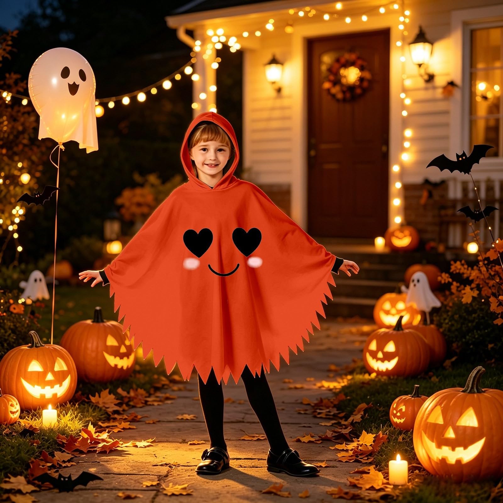 Generisch Mantello medievale per bambini, per principessa, cavaliere, feste di castello, carnevale, giochi di ruolo, travestimento, Halloween