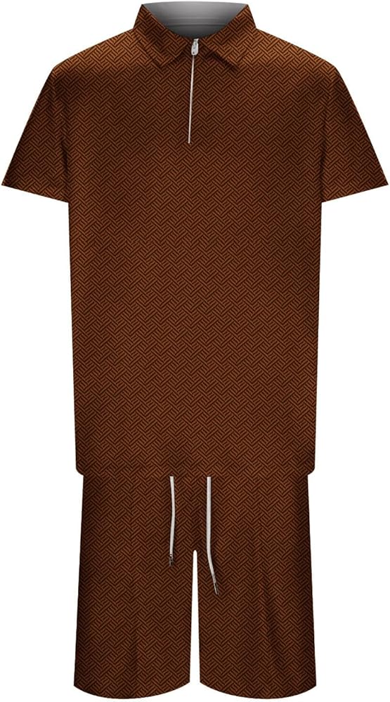 Ensemble Chemise Et Short Pour Homme - Coupe Droite - T-shirt à