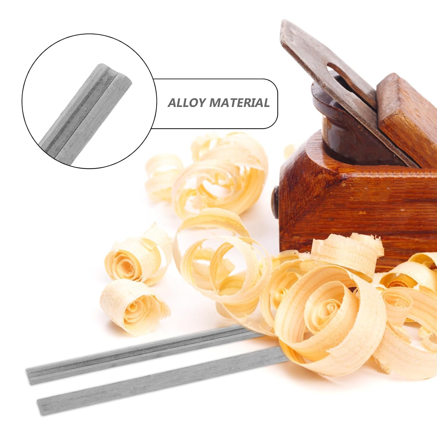 10pcs Replacement Planer Blades for Woodworking Electric and Hand Planers High-Speed Steel Sharp and Wear-Resistant Blades for Furniture Making and Woodworking