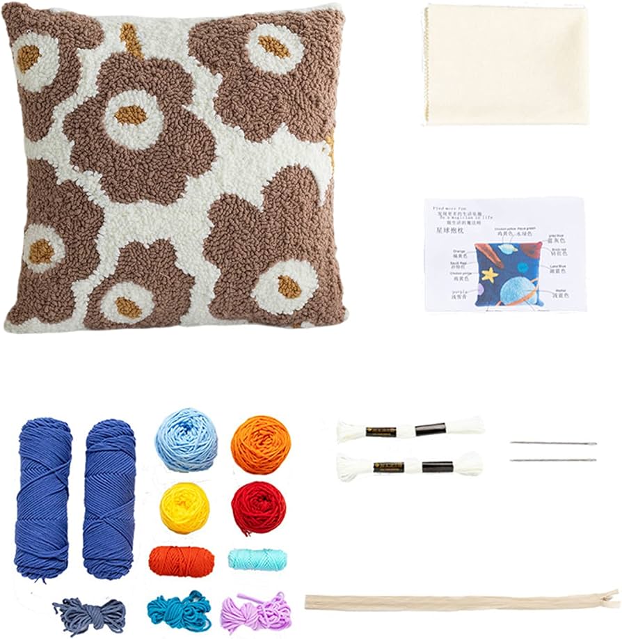 Amazon | パンチニードルキット 初心者向け 刺繍材料セット クッション