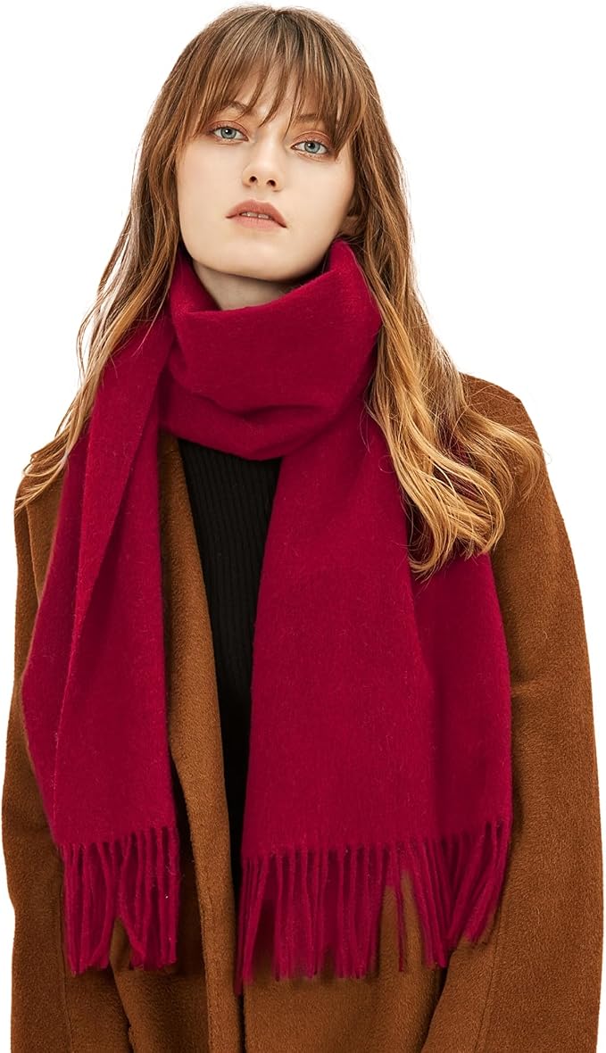 Oversized wool scarf
