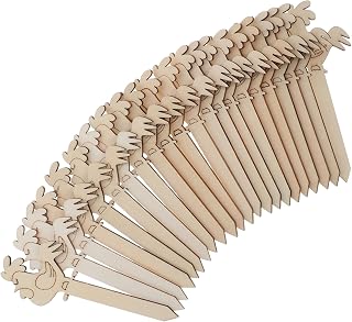 20pcs Easter Wooden Rooster Bookmarks DIY Blank Decorative Page Markers for Reading Students Writers Crafting