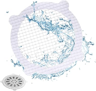 50 Pcs Disposable Mesh Shower Drain Catcher, Hair Stickers, Shower Cover, for Bathroom, Bathtub, Sink, Kitchen