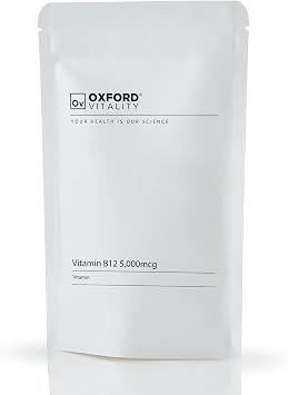 Vitamin B12 Tablets | 5000mcg Methylcobalamin Supplement | Food Supplement | Oxford Vitality
