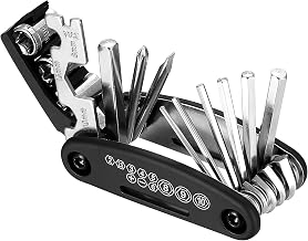 16 in 1 Bicycle MTB Tools Kit, Bicycle Multitool, Mountain Bike Accessories, Bicycle Repair Kit Multifunction Folding Portable for MTB Road Bike