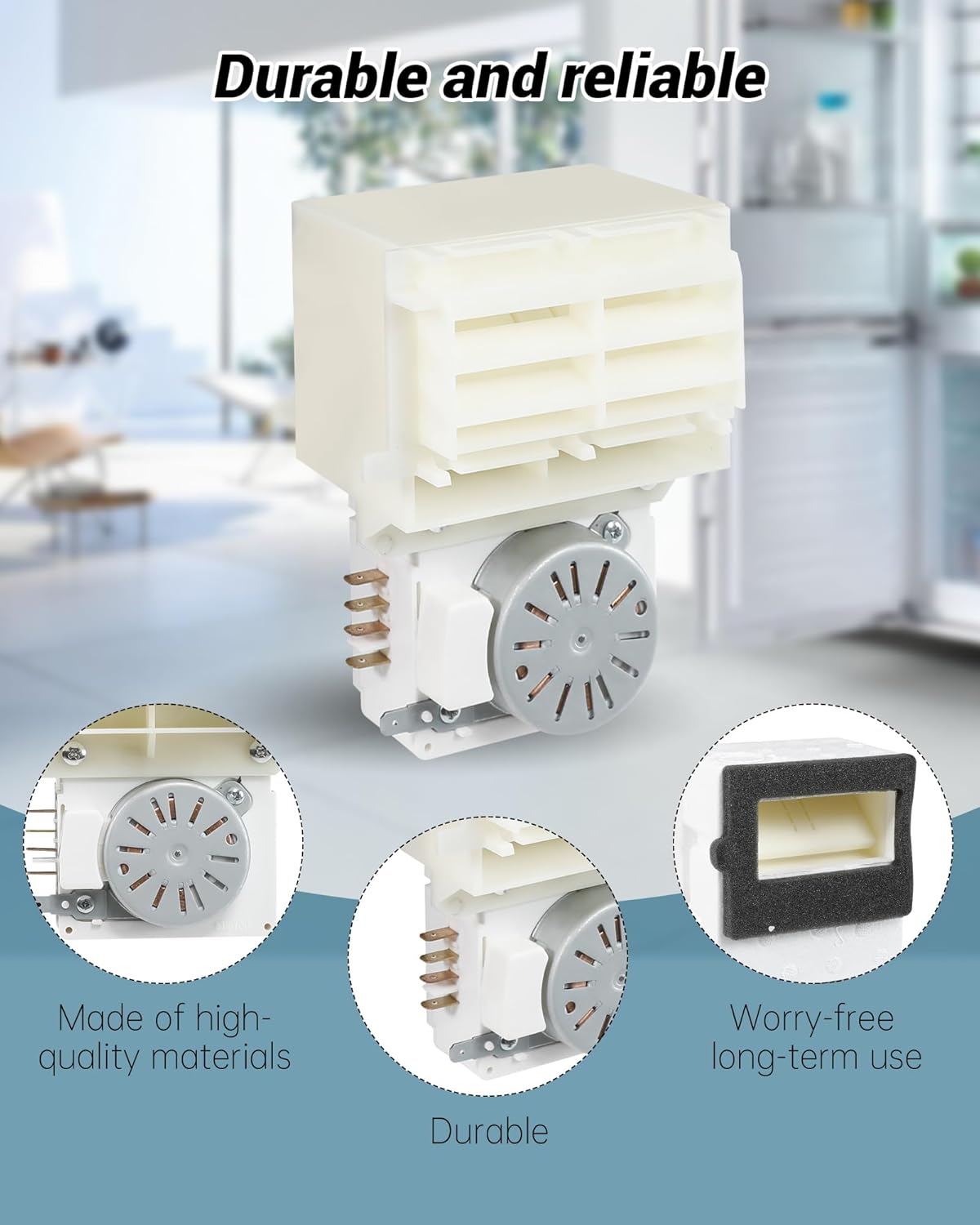 242303001 Damper for Frigidaire Refrigerator Compatible with Frigidaire Damper Assembly Replaces 242303001, AP5788340, PS8746718, EAP8746718, 3016452 Fits DFH, FFE, FFH, FFS, LFS