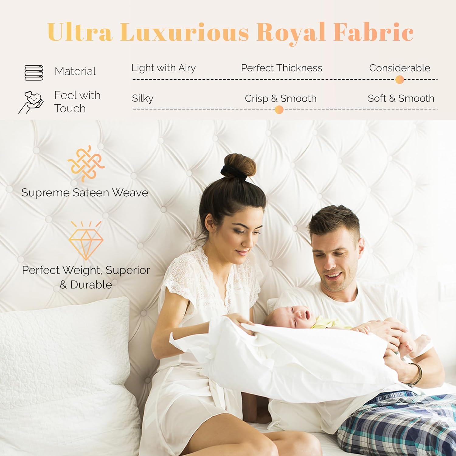 100% Egyptian Cotton Split King Sheets Sets for Adjustable Bed - Luxury 800 Series Elite Collection Top Sheet (5 PC, Silver), Soft Cooling Hotel Sheet, Fits Mattress Upto 18"