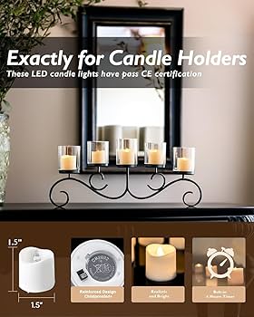 Homemory Bougies Votives Sans Flamme Avec Minuterie De Plus De 400