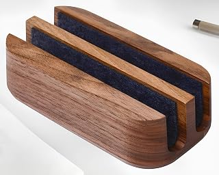 Professional Wood Craft ᵀᴹ Premium Mango Wood Laptop Stand for Desk | Dual Vertical Holder & Organizer | Wooden Stand for ... Price In India